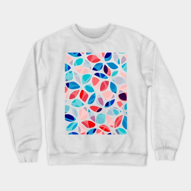 Flower Petals Colorful Pattern Crewneck Sweatshirt by Tobe_Fonseca